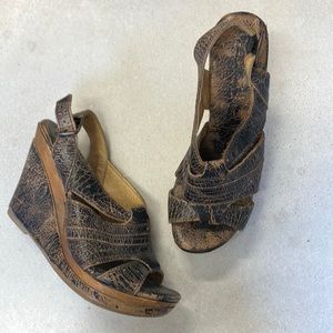 Bed Stu Leather Wedges